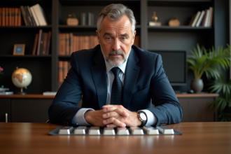 Homme d'âge moyen examinant des barres d'argent et platine